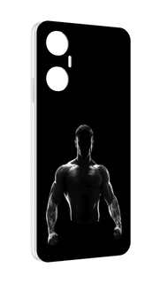 Чехол MyPads накаченный мужчина в тени мужской для Infinix Hot 20 5G