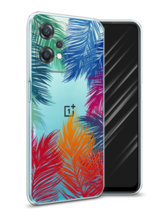 Чехол Awog на OnePlus Nord CE 2 Lite 5G / ВанПлас Норд CE 2 Lite 5G "Рамка из перьев"
