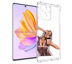Чехол MyPads девушка-в-прозрачной-одежде для Honor 80 SE
