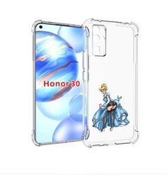 Чехол бампер MyPads девушка-в-платье-красивая женский для Honor