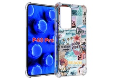 Чехол MyPads Пляжи-постер для Huawei P40 Pro противоударный