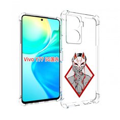 Чехол MyPads девушка в маске япония для Vivo Y77 5G