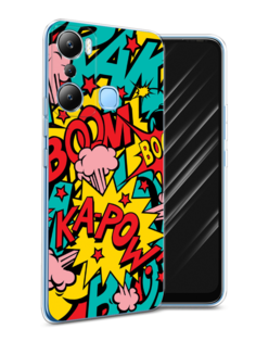 Чехол Awog на Infinix HOT 20i "Постер pop art"