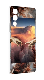 Чехол MyPads красивая-картина для Tecno Pova 4