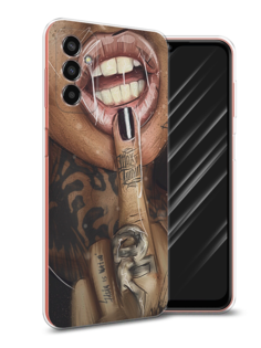 Чехол Awog на Samsung Galaxy M13 / Самсунг M13 "Девушка с татуировками"