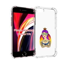 Чехол MyPads девушка в татуировках с короной для iPhone 7 4.7 / iPhone 8