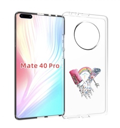 Чехол MyPads абстракция руки в татуировках для Huawei Mate 40 Pro (NOH-NX9)