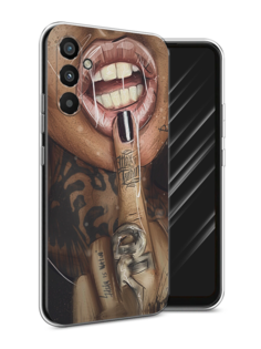 Чехол Awog на Samsung Galaxy A34 "Девушка с татуировками"