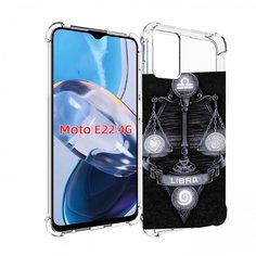 Чехол MyPads знак зодиака весы 2 для Motorola Moto E22 4G / E22i 4G