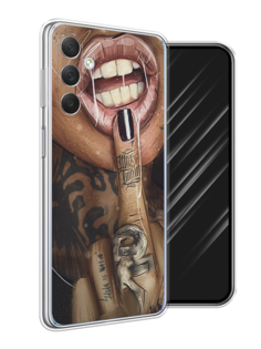 Чехол Awog на Samsung Galaxy M54 "Девушка с татуировками"