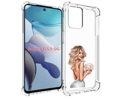 Чехол бампер MyPads Роскошное-платье женский для Motorola Moto G