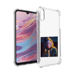 Чехол бампер MyPads девушка-в-тени для Huawei Enjoy 9