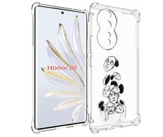 Чехол MyPads человек с разными масками для Honor 80