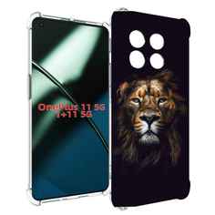 Чехол MyPads Лев-в-тени мужской для OnePlus 11
