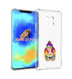 Чехол MyPads девушка в татуировках с короной для Huawei Mate 20 Pro/Mate 20 RS 6.39
