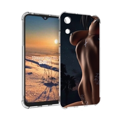 Чехол бампер MyPads белые-татуировки-на-теле для Honor 8A
