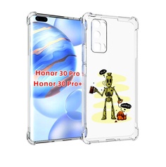 Чехол бампер MyPads прикольный робот для Honor 30 Pro Honor