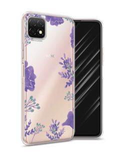 Чехол Awog на Wiko T3 "Сиреневая цветочная рамка"