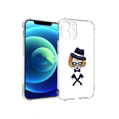 Чехол MyPads Tocco для Apple iPhone 12 mini девушка в маске с топорами рисунок