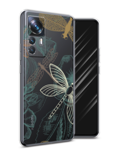 Чехол Awog на Xiaomi 12T Pro / Сяоми 12T Про "Тени стрекоз"