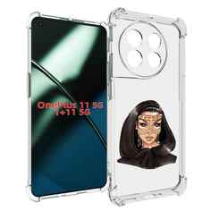 Чехол MyPads девушка-в-золотой-маске для OnePlus 11