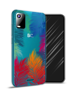 Чехол Awog на BQ 5560L "Рамка из перьев"