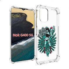 Чехол MyPads нарисованная девушка в татуировках для Nokia G400 5G