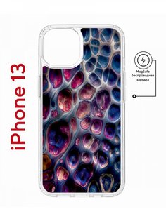Чехол на iPhone 13 MagSafe с принтом Kruche Print Сплав противоударный с магнитом КruЧЕ