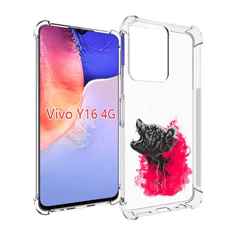 Чехол MyPads медведь в дымке для Vivo Y16 4G/ Vivo Y02S