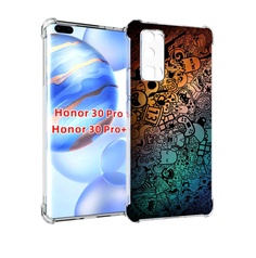 Чехол бампер MyPads стикеты в тени для Honor 30 Pro
