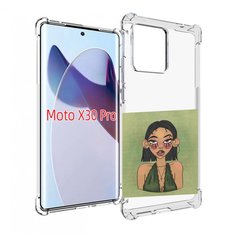 Чехол MyPads девушка-с-каре-и-тату для Motorola Moto X30 Pro