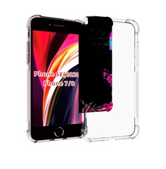 Чехол MyPads скелет-робот-фиолетовый для iPhone 7 4.7 / iPhone 8 / iPhone SE 2 (2020)