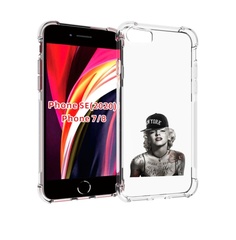 Чехол MyPads Мерлин Монро с тату женский для iPhone 7 4.7 / iPhone 8 / iPhone SE 2