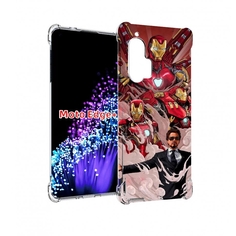 Чехол MyPads Тони-Старк-и-костюмы для Motorola Edge+ Plus