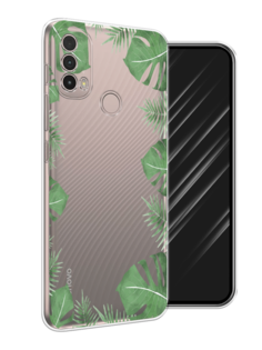 Чехол Awog на Lenovo K14 Plus / Леново K14 Плюс "Листья папоротника рамка"