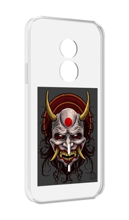 Чехол MyPads маска с клыками и рогами для Doogee S51