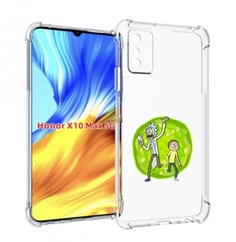 Чехол MyPads рик-и-морти-в-кружке для Honor X10 Max