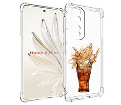 Чехол MyPads Кола-в-стакане для Honor 80 Pro