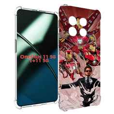 Чехол MyPads Тони-Старк-и-костюмы для OnePlus 11