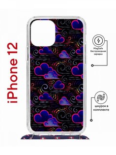 Чехол на iPhone 12/12 Pro MagSafe с принтом Kruche Print Dreams с магнитом, со шнурком КruЧЕ