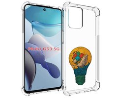 Чехол бампер MyPads кит в лампочке с парусами для Motorola Moto
