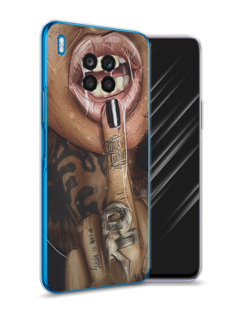 Чехол Awog на Huawei Nova 8i "Девушка с татуировками"