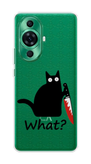 Чехол на Huawei Nova 11 Pro "Котик с ножом" Case Place