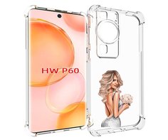 Чехол MyPads Роскошное-платье женский для Huawei P60