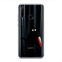 Чехол на Honor 10i/20 Lite 2019/20e/Huawei P Smart Plus 2019 "Котик с ножом" Case Place