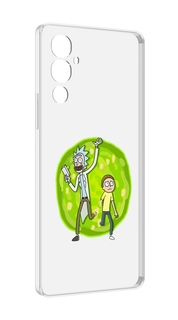 Чехол MyPads рик-и-морти-в-кружке для Tecno Pova 4