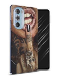 Чехол Awog на Motorola Edge 30 Pro "Девушка с татуировками"