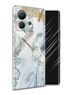 Чехол Awog на Infinix Zero Ultra 5G "Тени стрекоз"