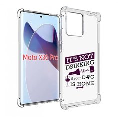 Чехол MyPads не-пей-один-дома для Motorola Moto X30 Pro