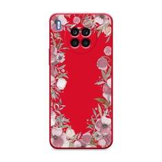 Чехол Awog на Huawei Nova 8i/Honor 50 lite "Розовая цветочная рамка"
